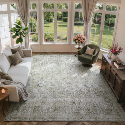 Tapis lavable rétro Tribal Cashmere