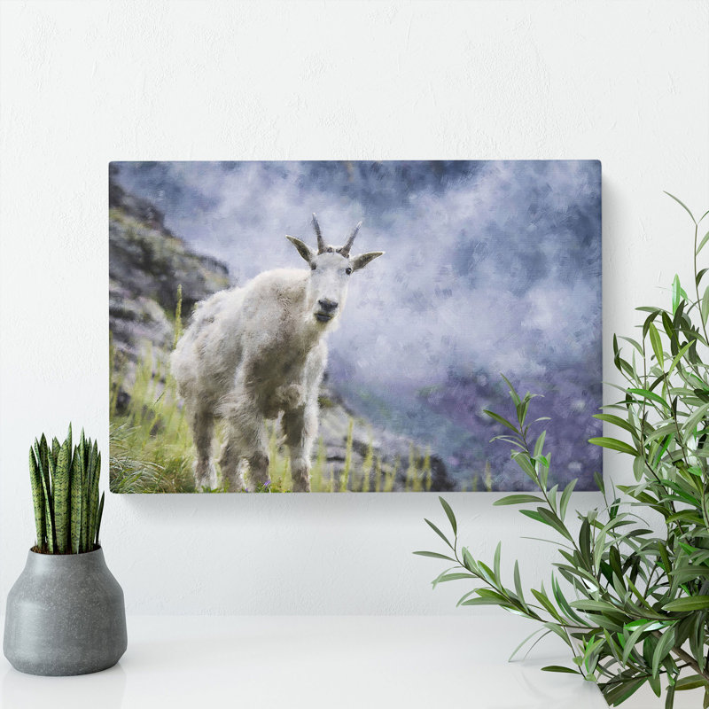 Mountain Goat Vol.2 - Wrapped Canvas, 35cm H x 50cm W x 3cm D