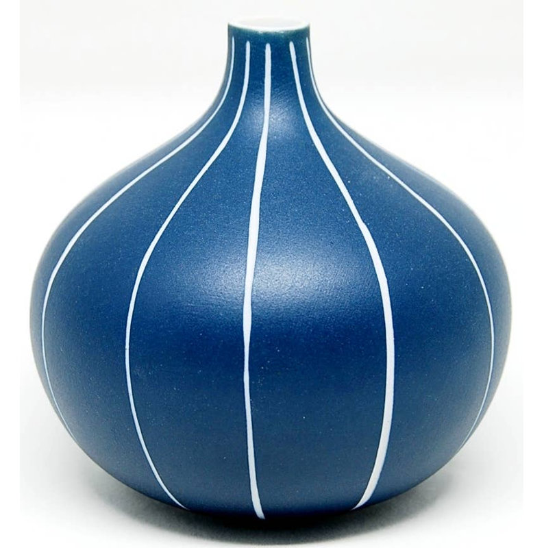 Vase de table Baldvina, Bleu, H 3,4 po x l 3,2 po x P 3,2 po