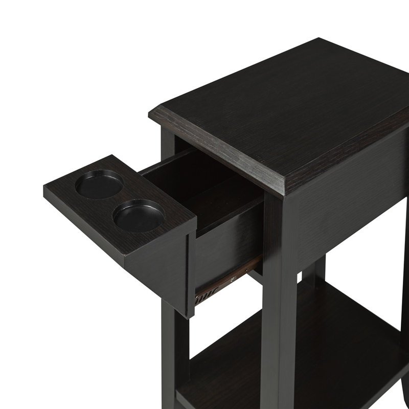 Table d'appoint Demaurion, cerisier foncé