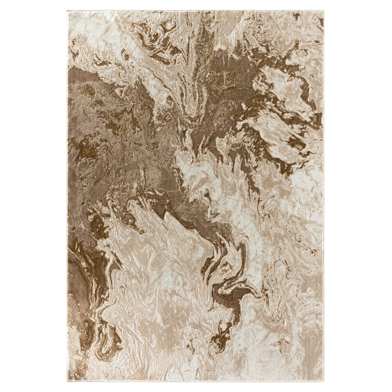 Tapis beige Tyrece, Rectangle 5 pi x 7 pi