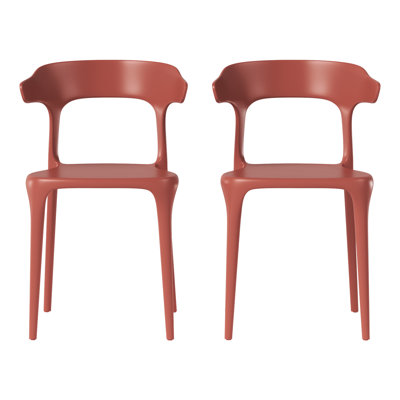 Chaise de salle à manger d'extérieur empilable