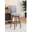Tabouret de bar / de comptoir pivotant sans accoudoirs en bois et similicuir Shockley-50133822-50133821-41422188