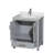Sheffield 30" Freestanding Single Bathroom Vanity with Marble Top-97623145
