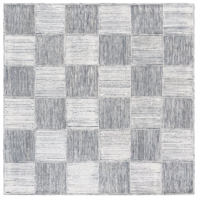 Tapis en laine et en coton touffeté à la main Ebony 824