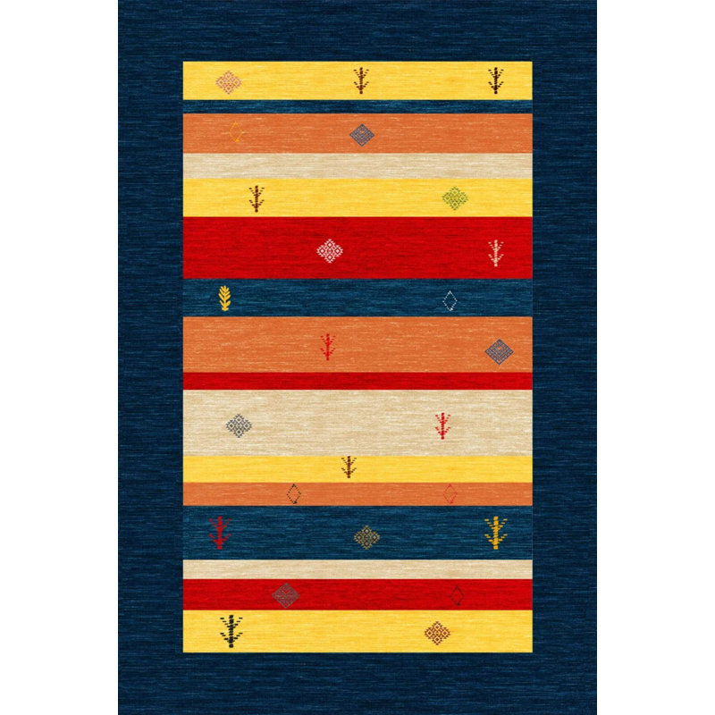 Tapis intérieur / extérieur en polypropylène tissé à la machine Kosi, Rectangle 5 pi 2 po x 7 pi 7 po