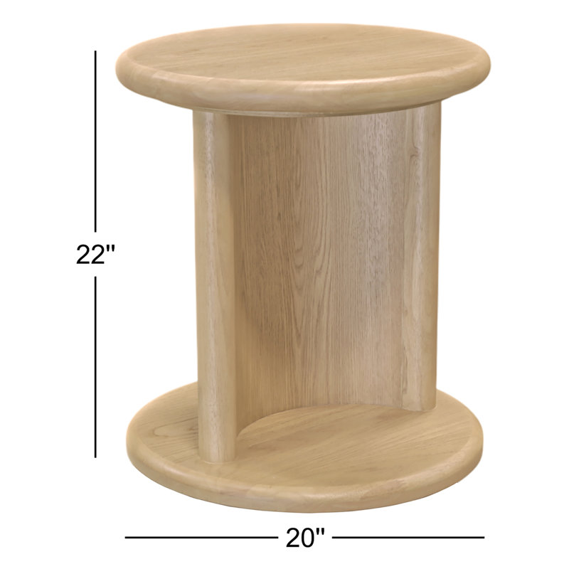 Table de bout Circa, Chêne clair