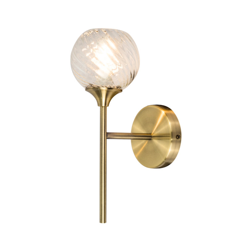 Adilyne Armed Sconce, Antique Brass