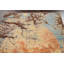 Tapis oriental abstrait à teinture végétale 5 x 8 po