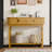 39.3'' Console Table With Window-Style Drawers-1462253654