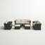 Ensemble de conversation modulaire en rotin avec coussins Paulsen-14146922-101360795-109280764