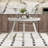 Dubreuil 47 Inches Solid Wood Rustic Dining Table For 4-6 People, Round Wooden Kitchen Table For Dining Room, Farmhouse Dinner Table With Wooden Tabletop And Cross Base