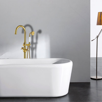 Freestanding Bathtub Faucet with Hand Shower