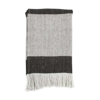Talara Linen Hand Woven Throw Blanket