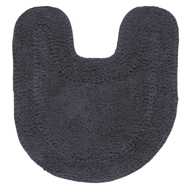 Concetta Plush Cotton Contour Mat, Gray