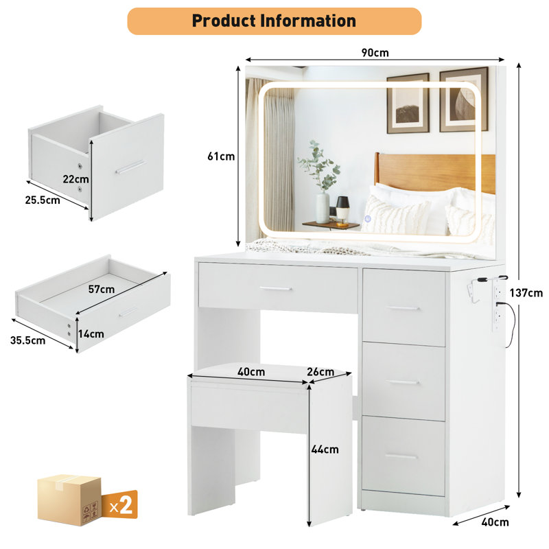 Dressing Table with Mirror