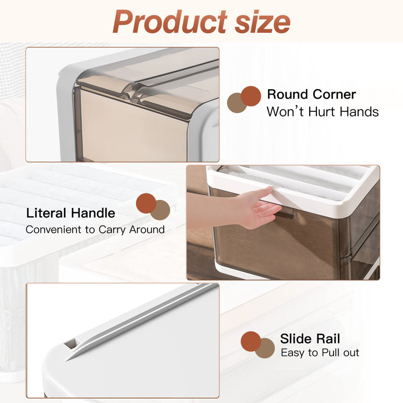 Foldable Storage Bin Set for Organizing Toys and Clothes (Set of 3)