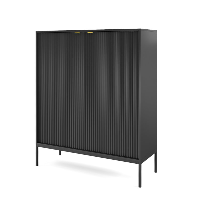 Lineham 104 Cm Wide Highboard, Black