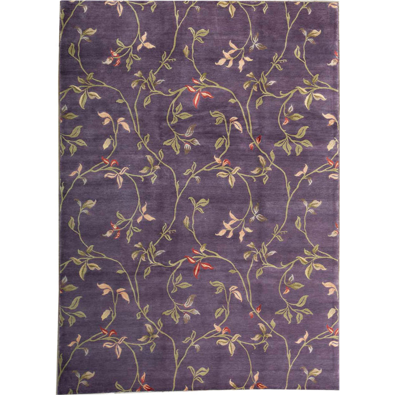 Hand-Knotted PURPLE Area Rug