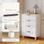 Commode 4 tiroirs pour chambre à coucher, commode moderne, blanc-62639912