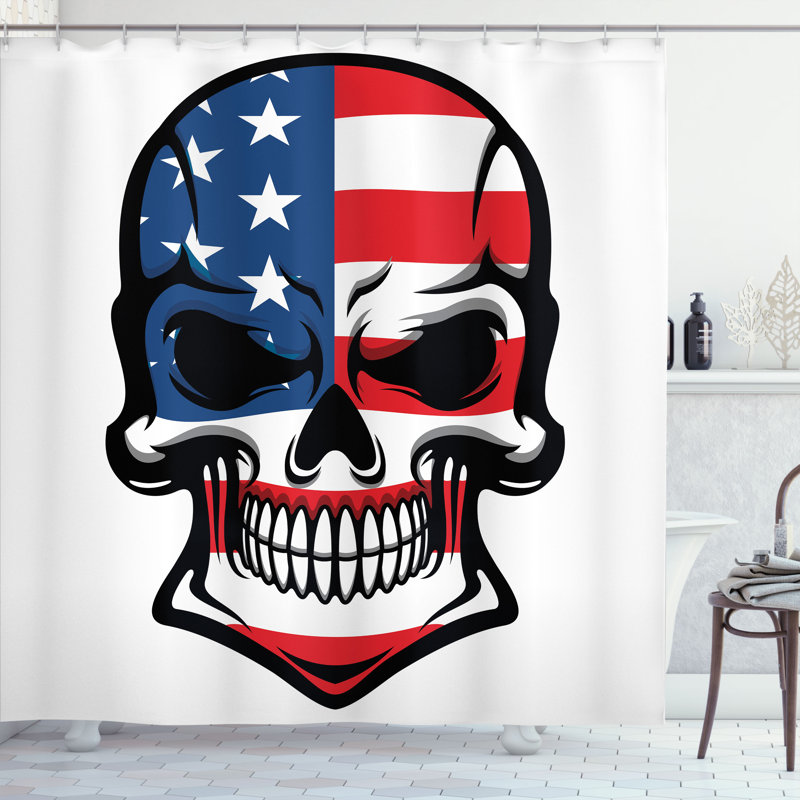 Shower Curtain with Hooks Included, 70"H x 69"W