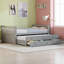 Lit de jour double polyvalent avec lit gigogne et 3 tiroirs de rangement-1231473174