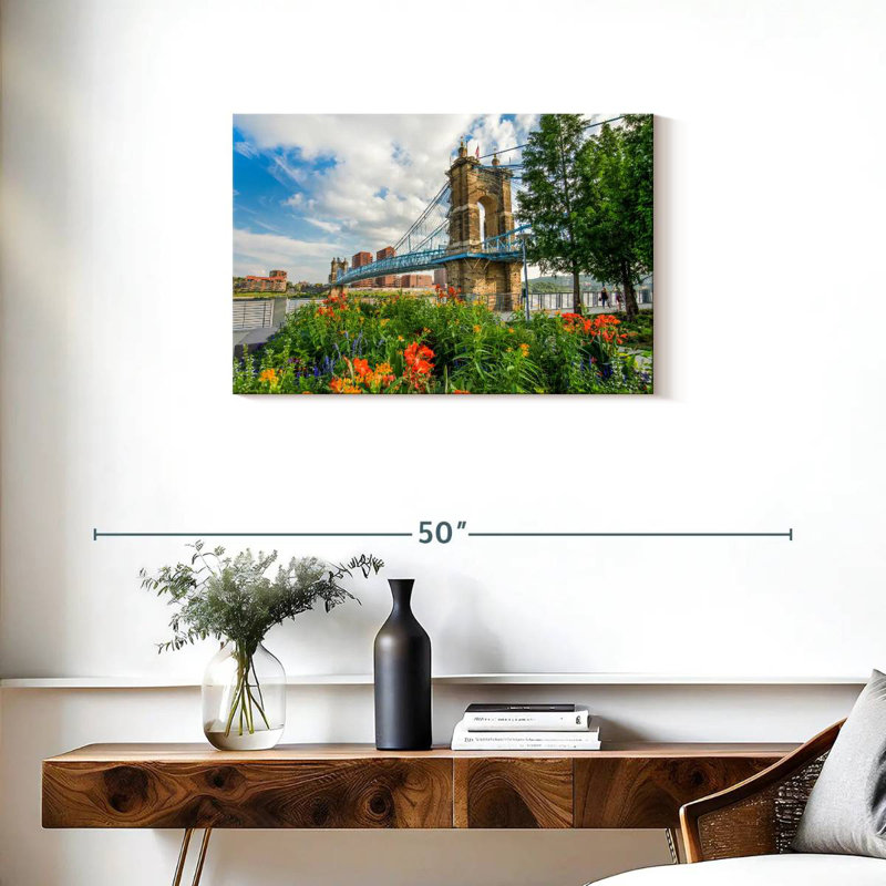 Lilie Roebling Suspension Bridge, 20" H x 30" W