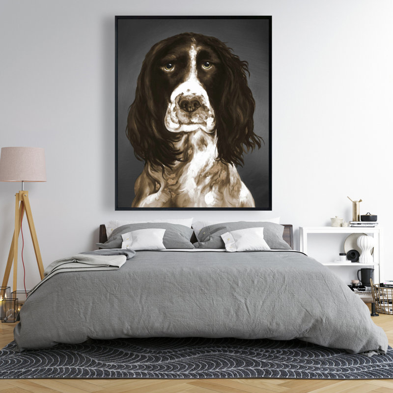 Toile d'épagneul Springer anglais brun | Décoration pour animaux de compagnie