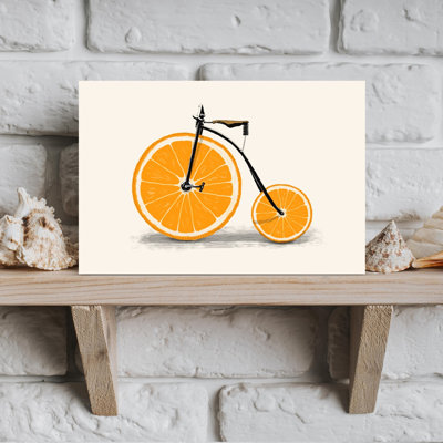 Impression d'art mural orange orange