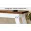Console 70,9 po avec 2 tablettes