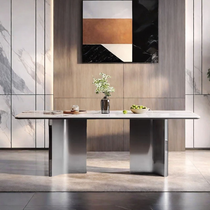 Table de salle à manger Minimalist, H 29,5 po x L 78,7 po x l 39,4 po