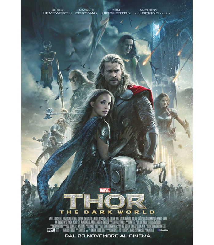 Thor, le monde des ténèbres, H 24 po x l 17 po