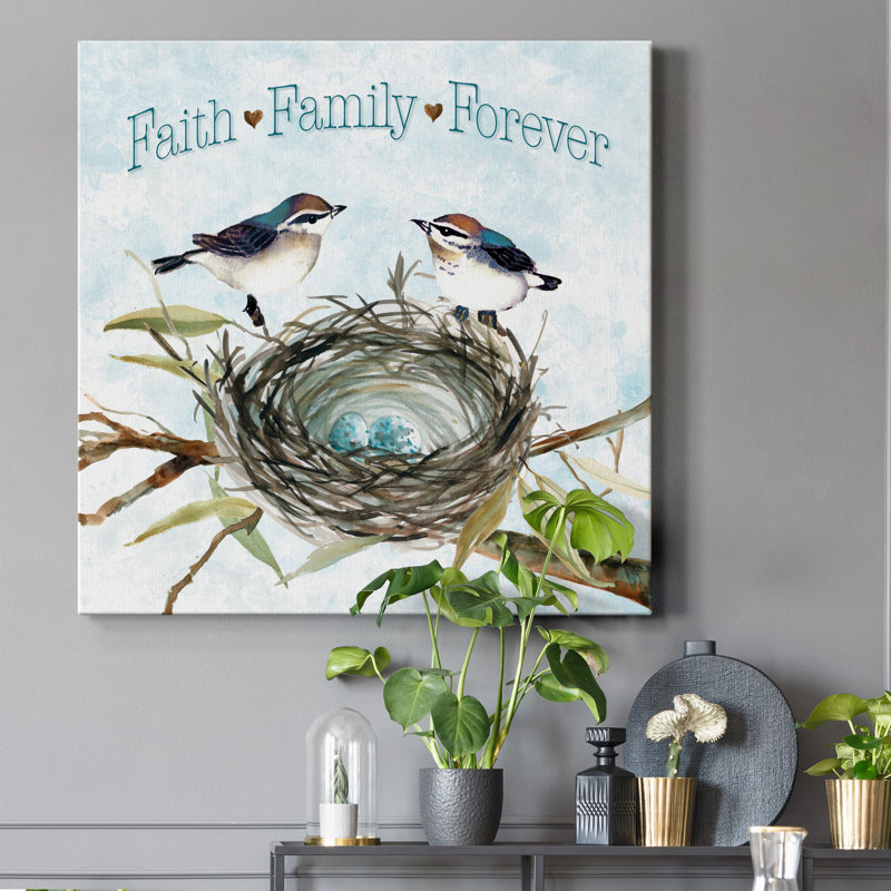 Faith Nest - impression sur toile tendue, H 40 po x l 40 po x P 1 po