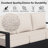 8-Person Outdoor Rattan Patio Set With Fir Pit, Gas Cylinder Rack, sofas, Swivel Chairs & Beige Cushions-1775823274