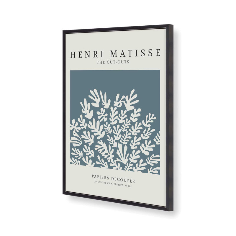 Matisse's La Gerbe, Reproduction encadrée sans passe-partout, Zinc patiné, H 37,25 po x l 25,25 po