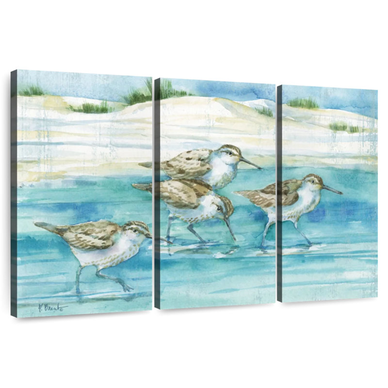Brampt Sandy Sandpipers I, 48" H x 74" W