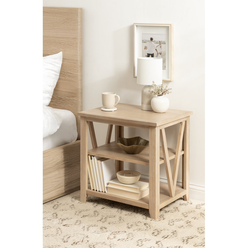 Broadbridge Rectangle Tiered Wooden Side Table