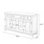 Buffet blanc massif et bois manufacturé