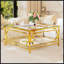 Table basse carrée en verre-1815984904