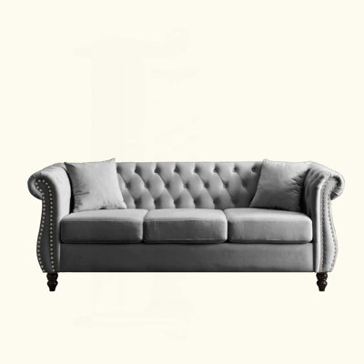 Canapé Chesterfield en velours Chesterfield