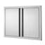 30" x 21" Double Door BBQ Access Panel - Premium Stainless Steel Outdoor Kitchen Island Storage with Reversible Flush Mount Design