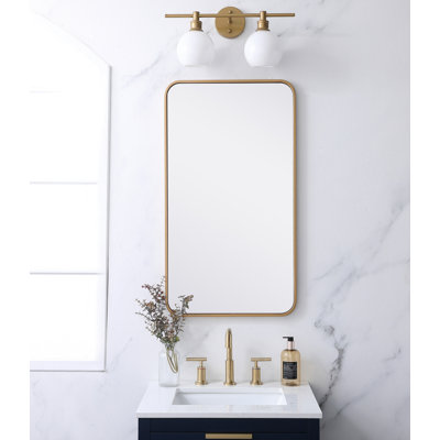 Sabine Metal Rounded Rectangle Wall Mirror