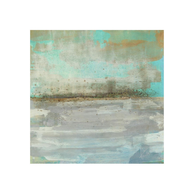 «Twilight Seascape» par Maeve Harris - impression d'art graphique, Image au gel brossé, H 47 po x l 47 po x P 1,5 po