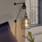 Rustic Metal Cage Wall Lamp Lift Pipe Pulley Wall Lights With Plug In Cord Iron Armed Sconce