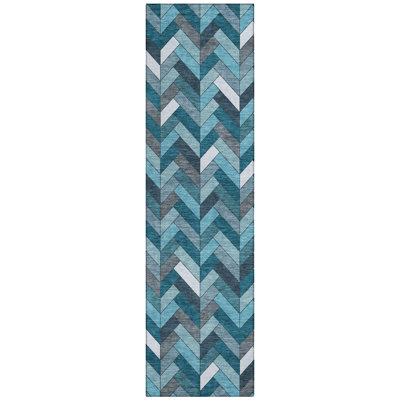 Machine Washable Indoor/Outdoor Matteson ACN2296 Geometric Rug