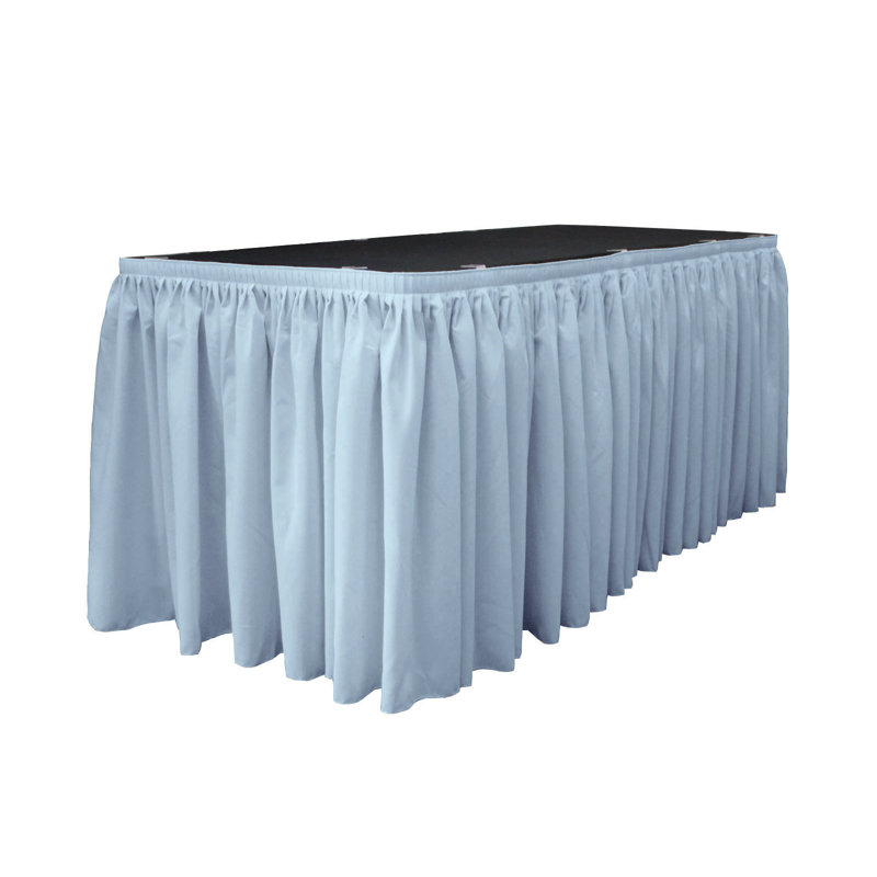 Table Skirt, Light Blue, 204" L x 29" W