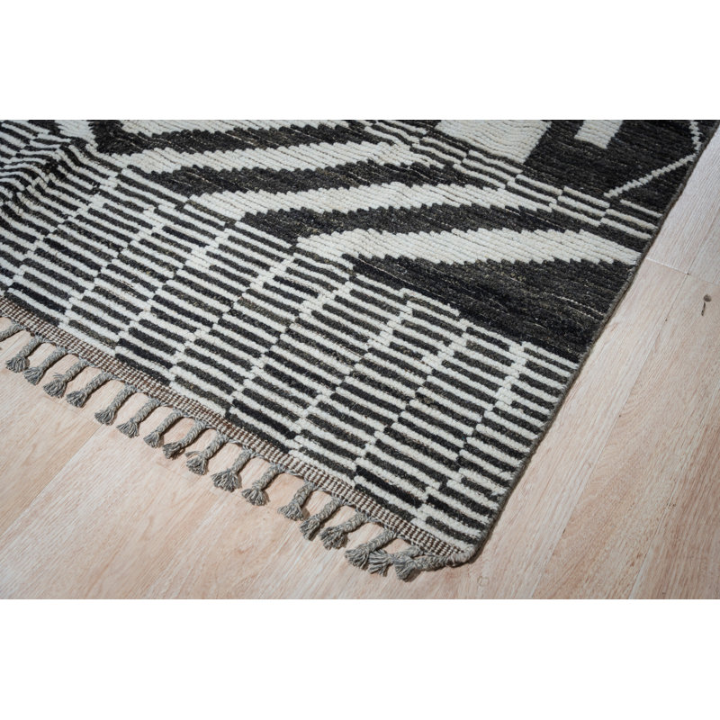 Tapis contemporain en laine noué à la main Marrakech Essence, Rectangle 9 pi x 12 pi
