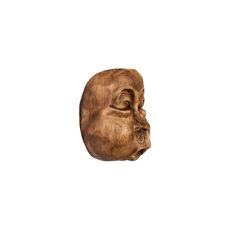 Dimensional Dimensional Individually Assorted Indonesian Mask, Teak Wood