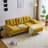 Reubyn Velvet L-Shaped Sectional Right Hand Facing-917210898