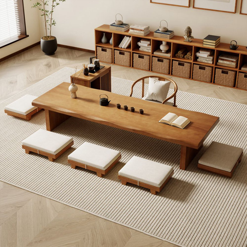 Table basse en noyer massif